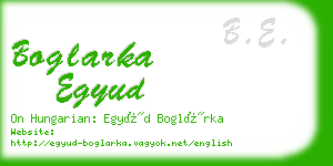 boglarka egyud business card